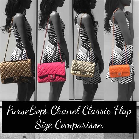 different sizes of chanel flap bag